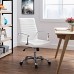 Mid Back Office Chair in White