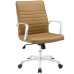 Mid Back Office Chair in Tan