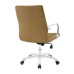 Mid Back Office Chair in Tan