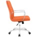 Mid Back Office Chair in Orange