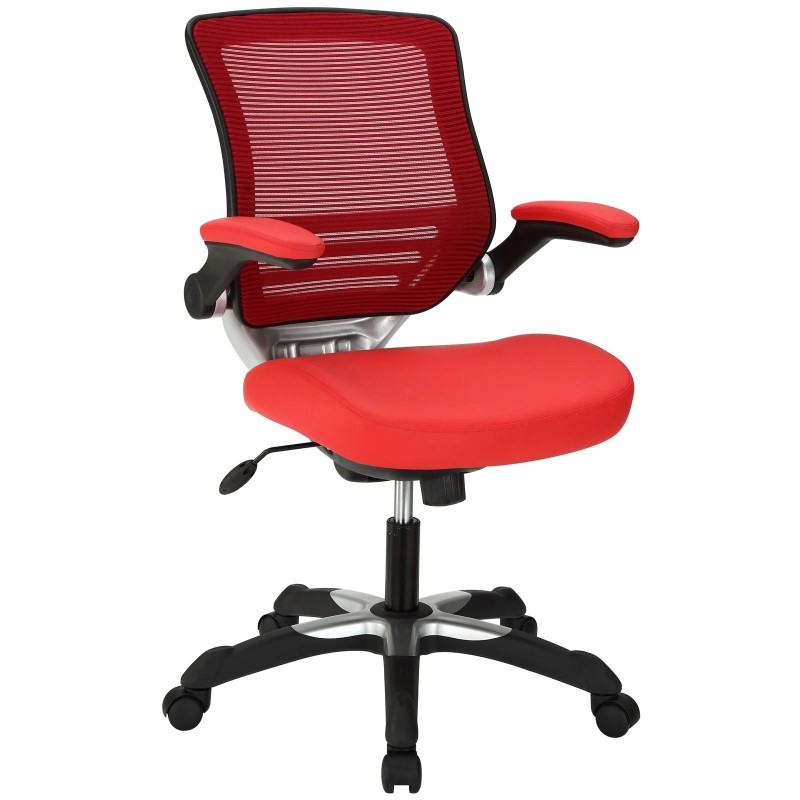 Vinyl Office Chair in Red