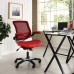 Vinyl Office Chair in Red