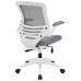 White Base Office Chair in Gray