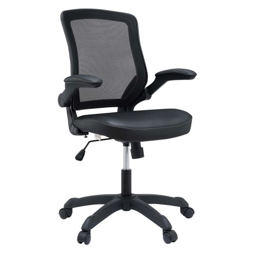 Vinyl Office Chair in Black