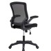 Vinyl Office Chair in Black