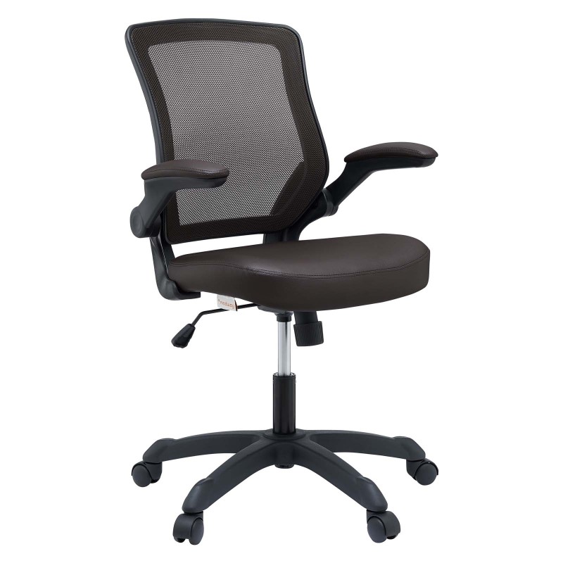 Vinyl Office Chair in Brown