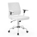 Lattice Vinyl Office Chair in White