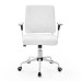 Lattice Vinyl Office Chair in White