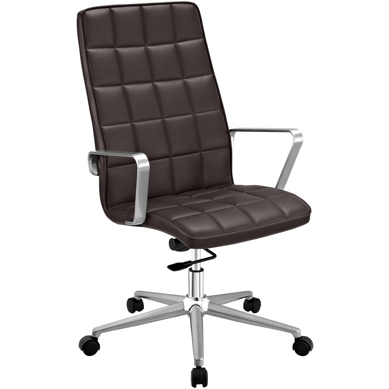 Highback Office Chair in Brown