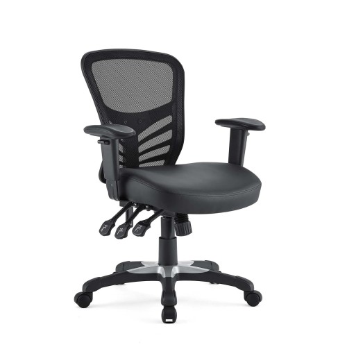 Vinyl Office Chair in Black