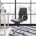 Groove Ribbed Back Office Chair in Gray