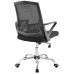 Proceed Mid Back Upholstered Fabric Office Chair in Black