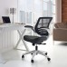 Edge Leather Office Chair in Black