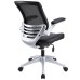 Edge Leather Office Chair in Black