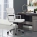 Highback Upholstered Vinyl Office Chair in White