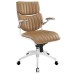 Mid Back Office Chair in Tan