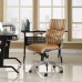 Mid Back Office Chair in Tan