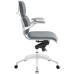 Mid Back Office Chair in Gray