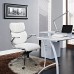 Mid Back Office Chair in White