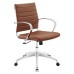 Mid Back Office Chair in Terracotta