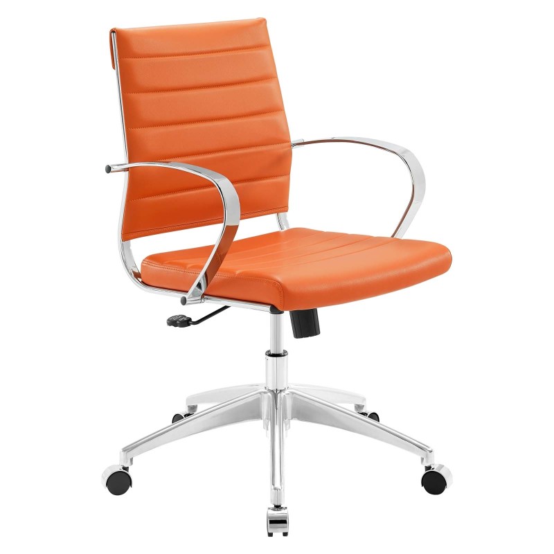 Mid Back Office Chair in Orange