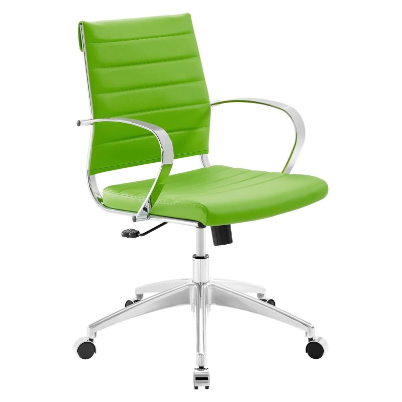 Mid Back Office Chair in Bright Green