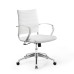 Mid Back Office Chair in White