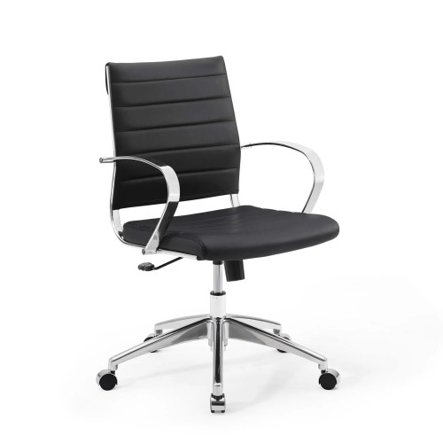 Mid Back Office Chair in Black