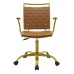 Fuse Faux Leather Office Chair in Tan