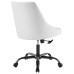 Designate Swivel Upholstered Office Chair in Black White