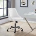 Designate Swivel Upholstered Office Chair in Black White