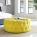 Amour Upholstered Fabric Ottoman in Sunny