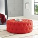 Amour Upholstered Fabric Ottoman in Atomic Red