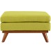 Engage Upholstered Fabric Ottoman in Wheatgrass