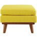 Engage Upholstered Fabric Ottoman in Sunny