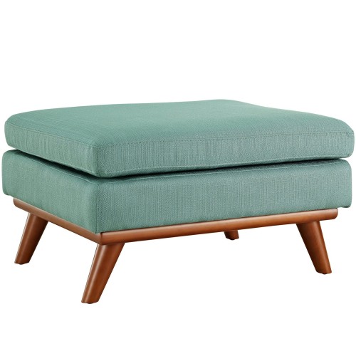 Engage Upholstered Fabric Ottoman in Laguna