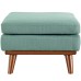 Engage Upholstered Fabric Ottoman in Laguna