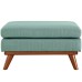 Engage Upholstered Fabric Ottoman in Laguna