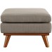 Engage Upholstered Fabric Ottoman in Granite