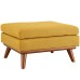 Engage Upholstered Fabric Ottoman in Citrus