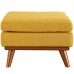 Engage Upholstered Fabric Ottoman in Citrus