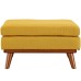 Engage Upholstered Fabric Ottoman in Citrus