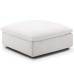 Commix Down Filled Overstuffed Ottoman in Beige