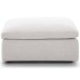 Commix Down Filled Overstuffed Ottoman in Beige