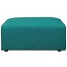 Mingle Fabric Ottoman in Teal