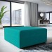 Mingle Fabric Ottoman in Teal