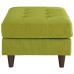 Empress Upholstered Fabric Ottoman in Wheatgrass