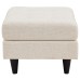 Empress Upholstered Fabric Ottoman in Beige