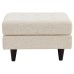 Empress Upholstered Fabric Ottoman in Beige