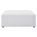 Bartlett Upholstered Fabric Ottoman in Ivory